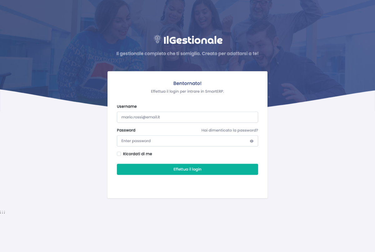 La schermata di accesso di IlGestionale.Online